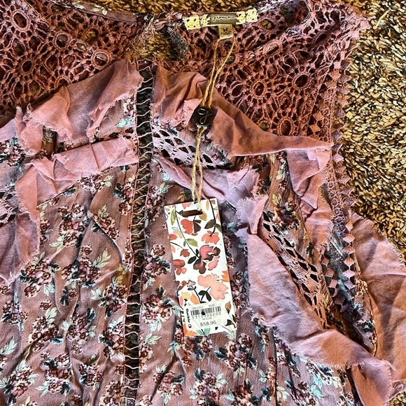 NWT Gimmicks By BKE Women’s M Floral Ombré Dress Tank Top Flowy - Picture 3 of 4